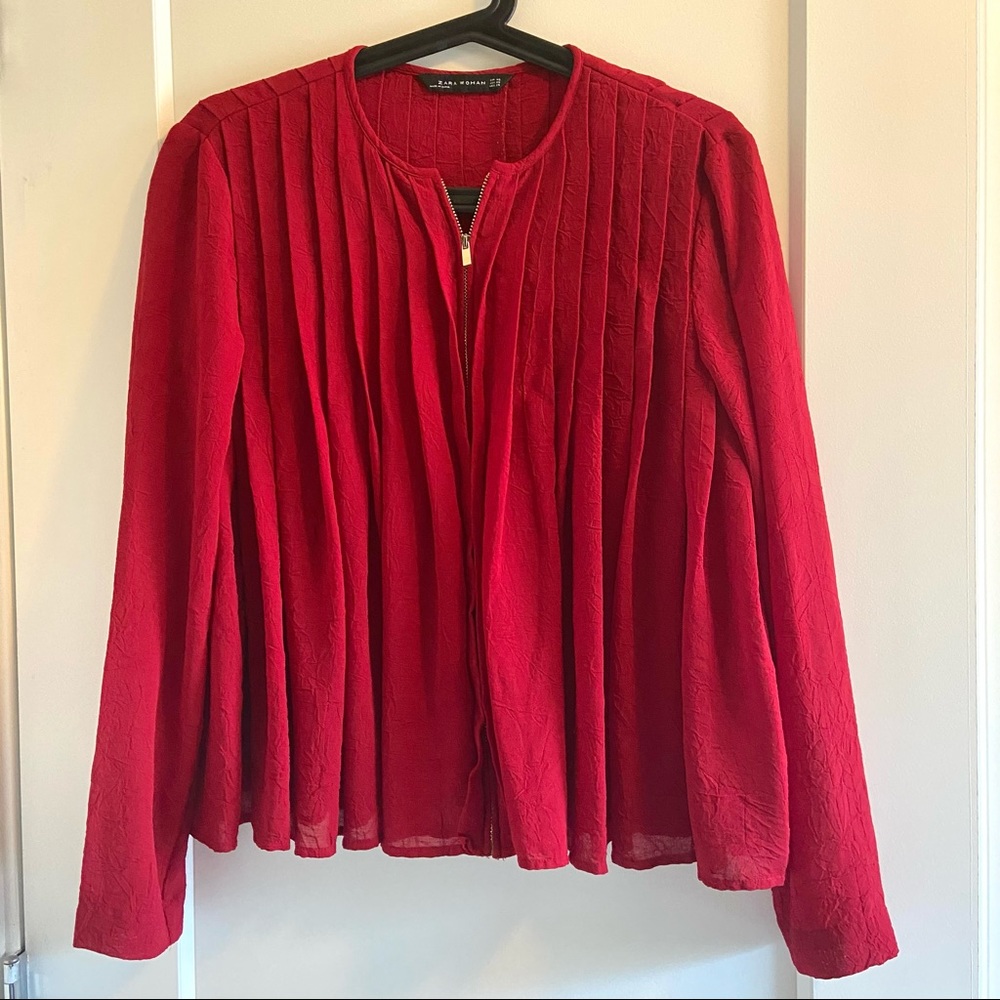Zara Flowy blouse top jacket